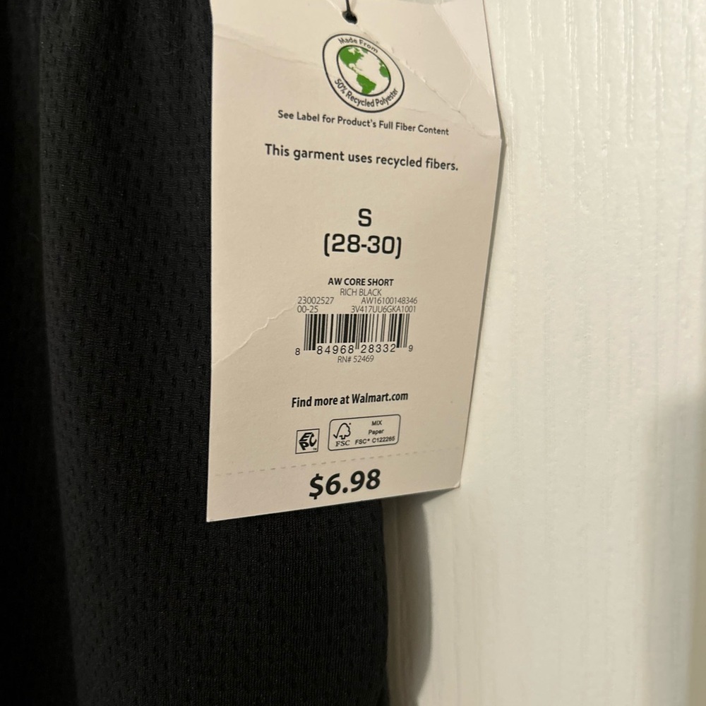 Black Athletic Shorts waist 28/30